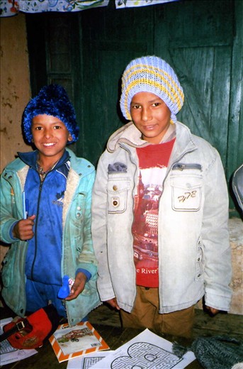Deepu & Manoj (Class 5). Winter school 2013/14.
