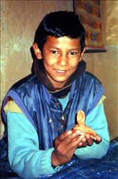 Deepu (Class 6) -  thought that making creations out of plasticine was the best thing out.... here is his snake.: by bonnie, Views[616]