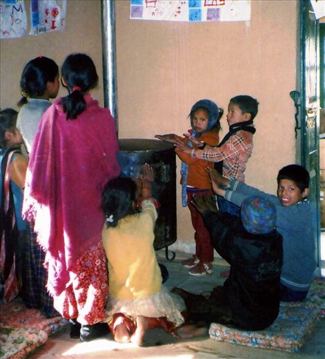 The new buchari in the library.... getting the kids not to strike a pose was difficult!!