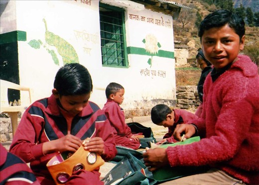 Jatoli School. Feb 2014. Pankaj & Manoj.