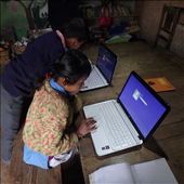 The two computers have been an excellent addition to the classroom. Here are the kids 'booting them up', the uptake of technology has been amazing and if they keep it up they are going to outdo their teacher!! : by bonnie, Views[317]