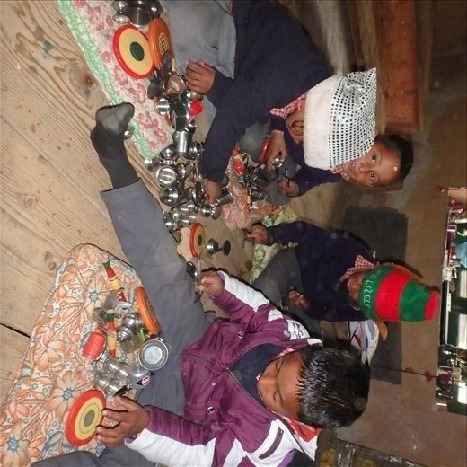 This is the most used set of dishes in the Kumoan.... this miniature stainless steel dish set is an absolute hit with both genders in class.