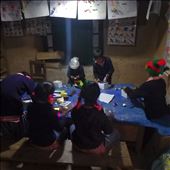 Scott collects boxes from solar lights, the library now has a veritable stash of them.... here the kids are making shapes from coloured paper and decorating them in fine style.: by bonnie, Views[348]