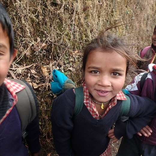 Jyonti (Class 1) being cheeky!