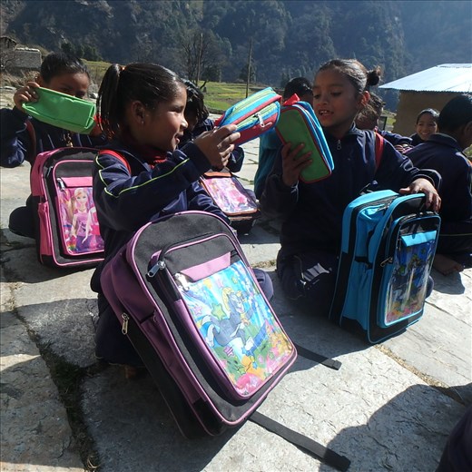 Bublee & Dipiya comparing pencil cases...