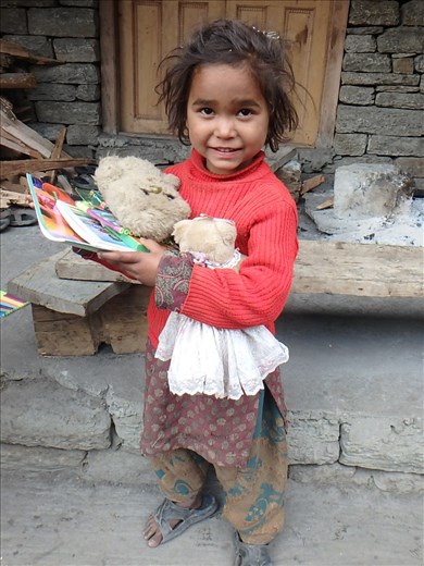 Ritang currently has several families of Nepali workers working on a hydro project (that is a whole other story). The children are frequently 'outside' of the formal education system. We had left over resources (and old library toys) that we gave to the kids including Chandani (pictured here). It was heartwarming to walk to Ritang a week later to see the kids using the materials in an 'informal' class.