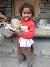 Ritang currently has several families of Nepali workers working on a hydro project (that is a whole other story). The children are frequently 'outside' of the formal education system. We had left over resources (and old library toys) that we gave to the kids including Chandani (pictured here). It was heartwarming to walk to Ritang a week later to see the kids using the materials in an 'informal' class.: by bonnie, Views[657]