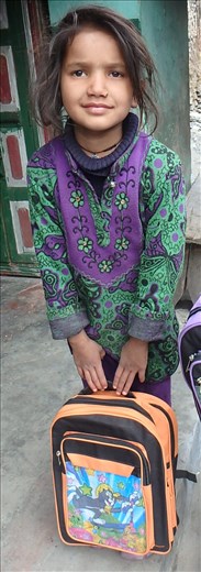 Ragini is lucky to be able to go to school this year after a long illness.