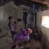 The 'team' working on chulha (stove) installation.: by bonnie, Views[449]