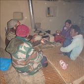 This was the first chulha built in Jatoli. Here the 'team' are discussing what the household and the villagers have had to say about the unit...: by bonnie, Views[391]