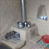 One of the first fuel efficient stoves (chulhas) installed in Jatoli.: by bonnie, Views[357]
