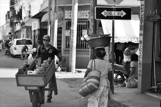 A woman going back home after working in Mexico, they are called 