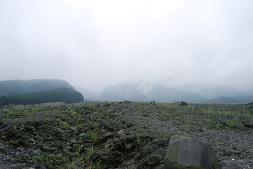 Moment of Solitude at Mount Merapi, Java, Indonesia