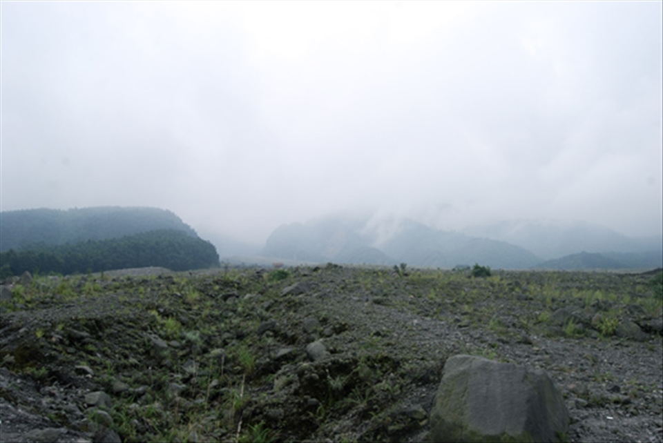 Moment of Solitude at Mount Merapi, Java, Indonesia