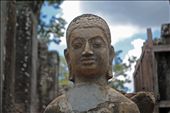 A weathered Buddha statue at Angkor Thom, near Siem Reap in Cambodia. Photo by: Matt Bossons, May 2012.: by bossons, Views[345]
