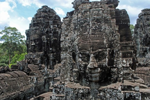 My favorite place in Cambodia, the faces of Bayon. Angkor Wat is the most famous