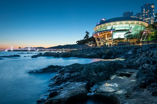 The beautiful glow of the APEC House