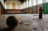 An uneasy quiet in an abandoned shool hall that was once filled with life.: by brbora, Views[266]