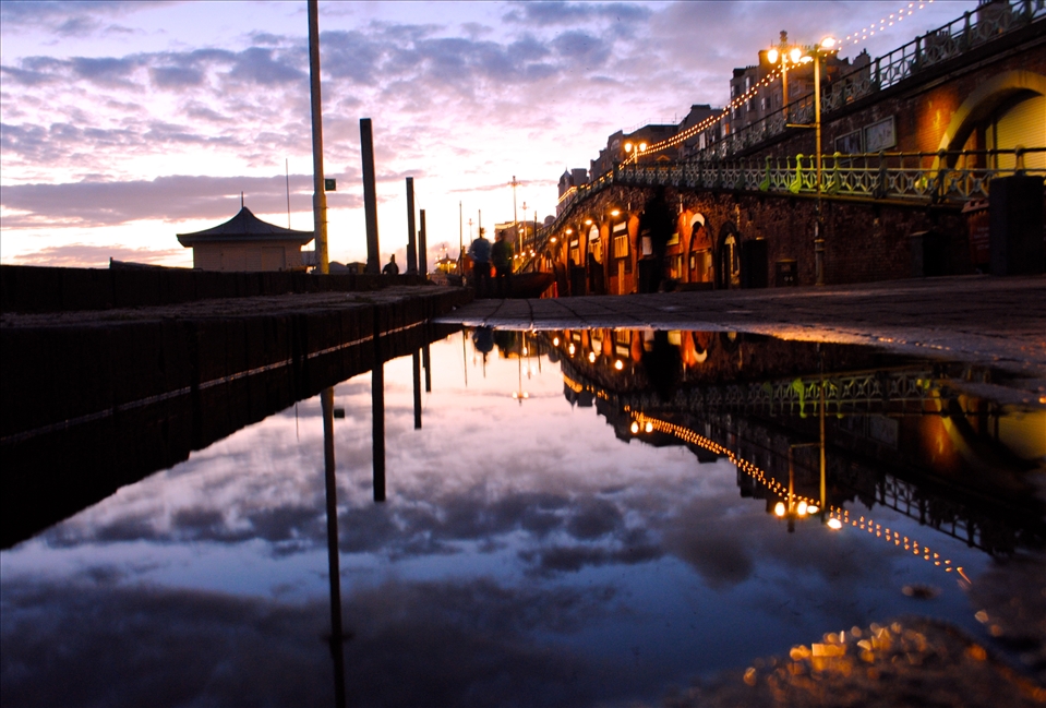 Brighton dreaming: Most people would either be arrested or hospitalised for willingly lying stomach-down on the promenade of stony Brighton beach in freezing wind wind conditions. I had popped out of my hostel quickly in less than weather-appropriate clothing to buy a snack when I saw the sunset approaching. I ran down to the promenade were I came across this puddle, and risking hypothermia, this is where i stayed until the sunset left- clicking away at my camera whilst curious locals and tourists cast me strange looks. Why was she photographing a puddle? Australia was in drought, but had she really been this deprived of rainwater? The result was beautiful, but it took me several cups of tea and a night in bed to bring warmth back to my body. Once again though- it was a moment that inevitably needed to be captured.