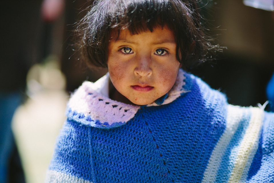 A child who hadn't heard her whole life, awaiting treatment.