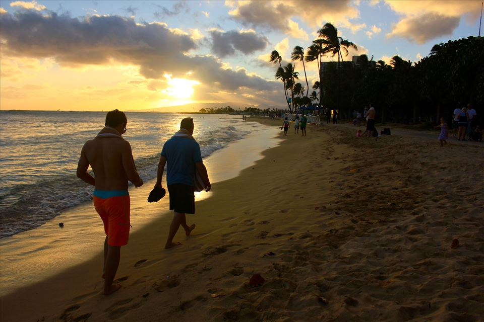 Loving the Lighting and movement on this shot of my brother and dad on the beach