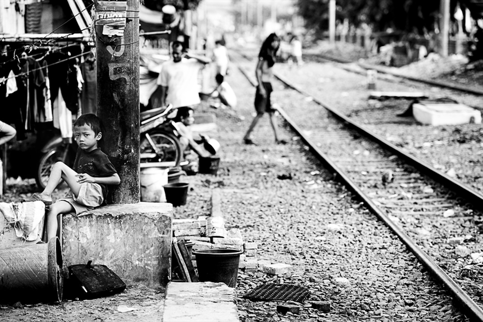 Kids grow up living in very poor conditions.