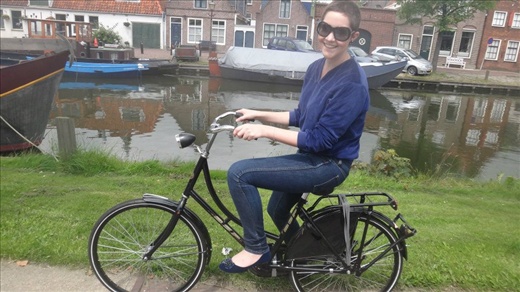 riding around the canals in Eden, Netherlands. 