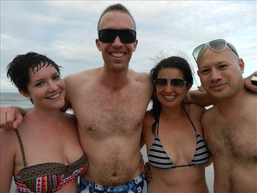 Me, Tim (Melbourne), Helen & Solomon (UK)