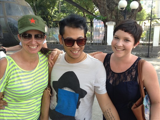 Our local guide in Ho Chi Minh City.. War Museum 