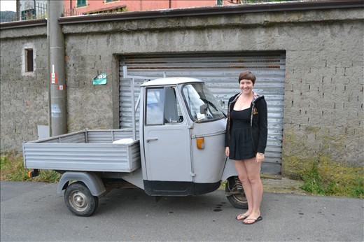silly small truck in italy