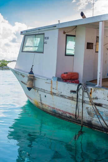 A fishing boat in the Bahamas.