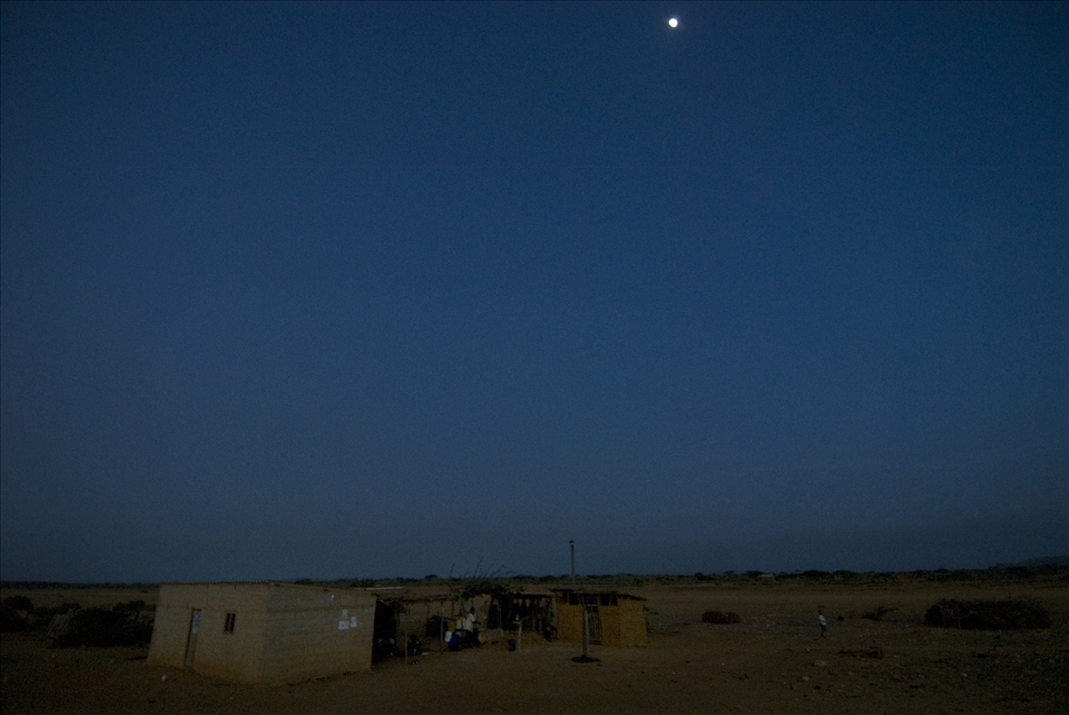 Isolated homes of the Wayuu are scattered across the Caribbean desert  