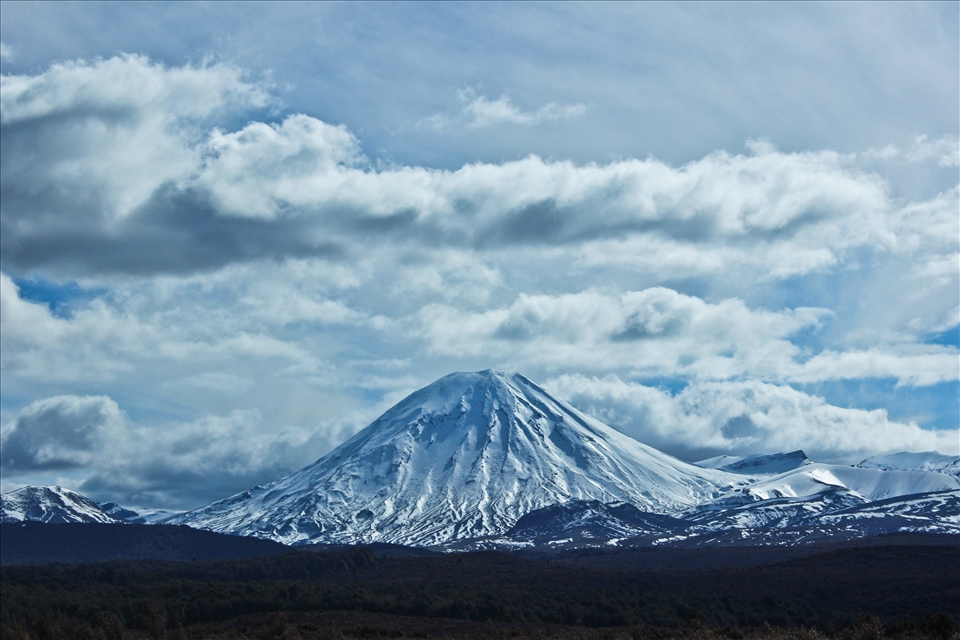 Mount Ruapehu on the North Island of New Zealand.