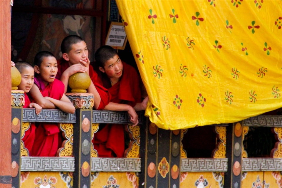 Watching Monks - Monks as young as 5 enjoy the festival as it offers variation to their daily life of study, meditation and prayer