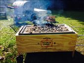 Caja china with coals on top and hog inside. : by brooklyn, Views[318]