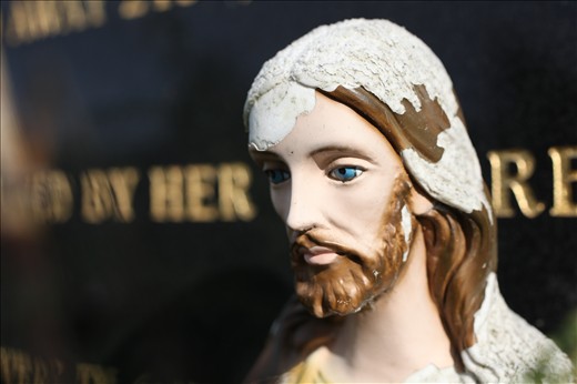 And finally Jesus, faded and forgotten