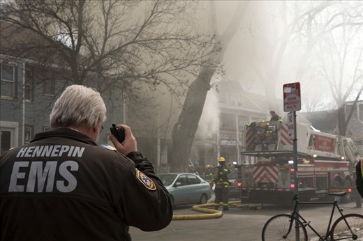 A fire erupted on East 25th Street and 1st Ave N. Firefighters were immediately called to the scene. Two people were said to have been in the house, and made it safely out before harm was done.