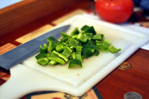 Chopped peppers