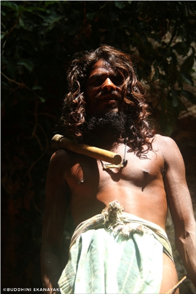 A regional leader of Vedda community, the indigenous people in Sri Lanka.