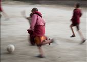The biggest joy for the monks is football - even with a flat ball and 40 people.: by buddhistmonastery, Views[321]