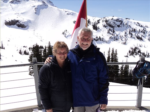 Kay and Rod - no skiing today