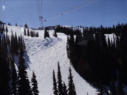 Gondola across the snow