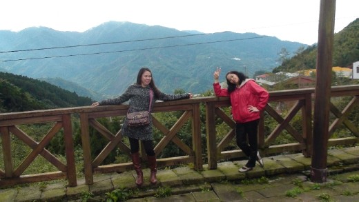 The lookout at the Shitzu rest stop, bus stop, hawkers stop