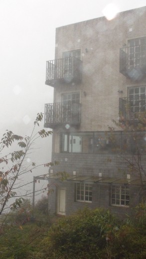 A room with a view?
The front of this once high class hotel fell off when the hill slipped away from under it in a landslide.