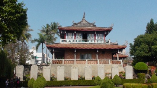 One of the two towers in the Chihkan Tower complex