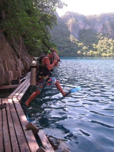 Stepping in to Barracuda Lake