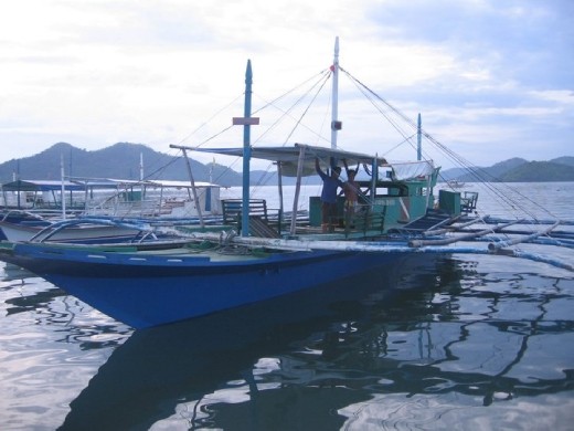 One of Coron Divers' bankas used to transport divers out to the wrecks, reefs and to Barracuda Lake