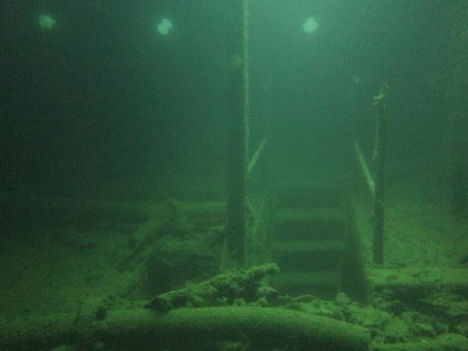 Inside the Irako Maru. Just remember that this is probably 20 underwater and inside the hold of a ship sunk over 60 years ago.