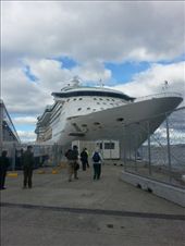 A cruise ship in port at Hobart just before Easter.: by bundynbeaches, Views[421]