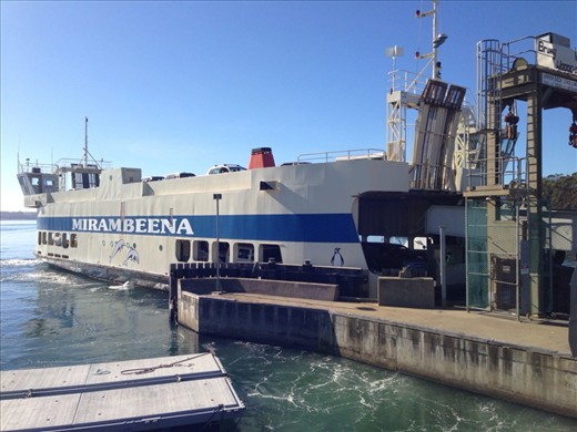 The Bruny Island / Kettering ferry. Very busy little operation over Easter!